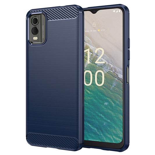 Capa para Nokia C32, Techsuit, Carbono, Azul