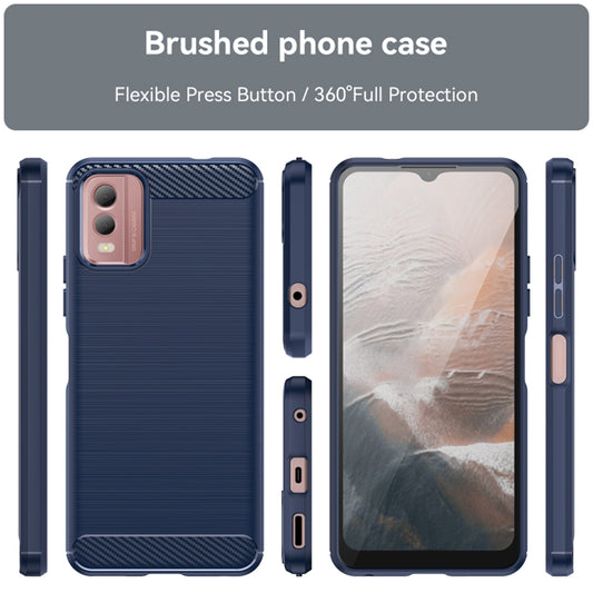 Capa para Nokia C32, Techsuit, Carbono, Azul