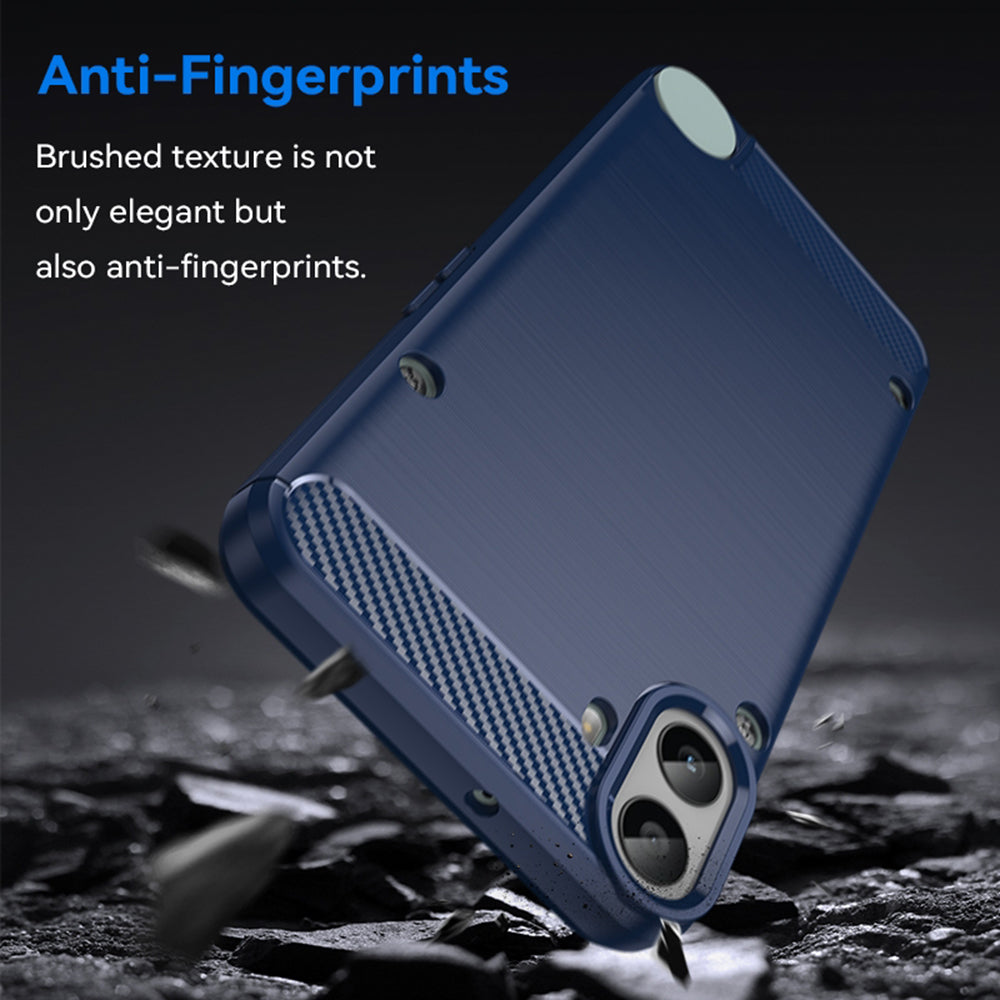 Capa para Nothing CMF Phone 1, Techsuit, Carbono, Azul