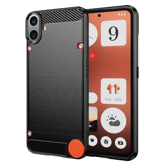 Capa para Nothing CMF Phone 1, Techsuit, Carbono, Preta
