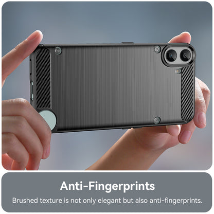 Capa para Nothing CMF Phone 1, Techsuit, Carbono, Preta