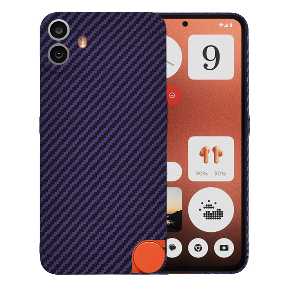Capa para Nothing CMF Phone 1, Techsuit, Carbonite FiberShell, Roxo