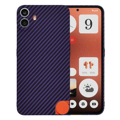 Capa para Nothing CMF Phone 1, Techsuit, Carbonite FiberShell, Roxo