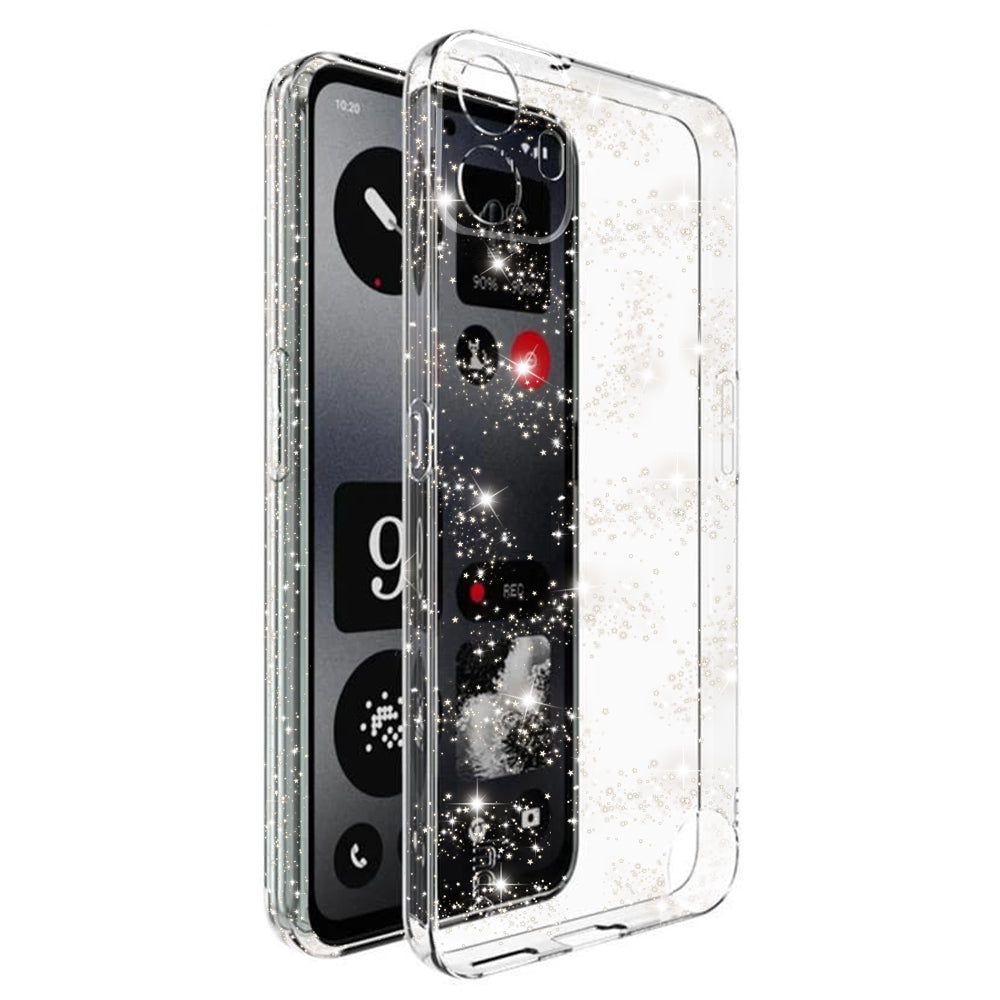 Capa para Nothing CMF Phone 1, Techsuit, SparkleSkin, Transparente