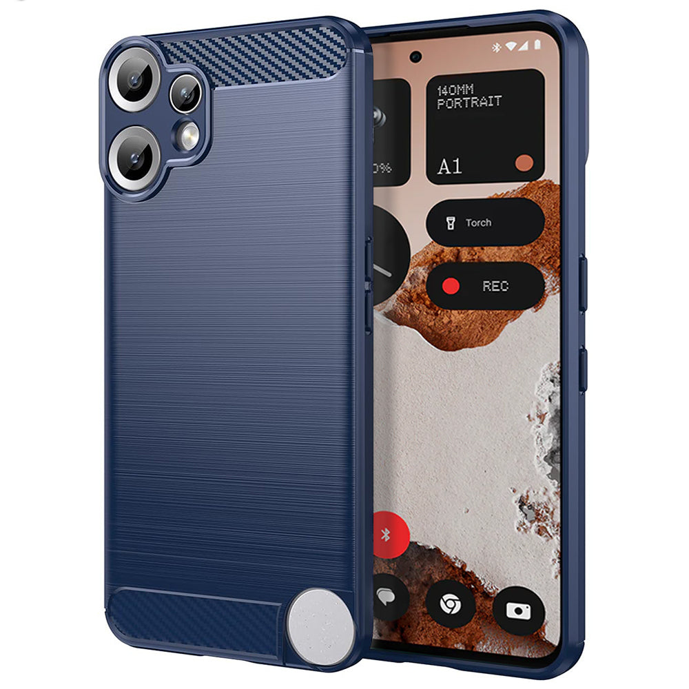 Capa para Nothing CMF Phone 2 Pro, Techsuit, Carbono, Azul