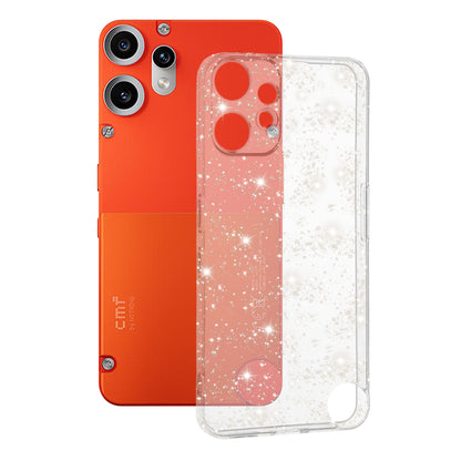 Capa para Nothing CMF Phone 2 Pro, Techsuit, SparkleSkin, Transparente