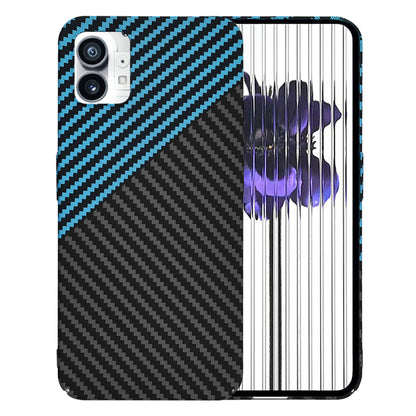 Capa para Nothing Phone (1), Techsuit, Carbonite FiberShell, Preto Bleu