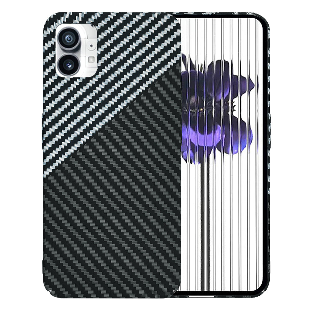 Capa para Nothing Phone (1), Techsuit, Carbonite FiberShell, Preto Cinzento