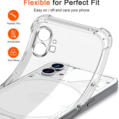Capa para Nothing Phone (1), Techsuit, Shockproof Clear, Transparente