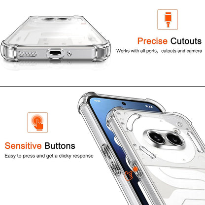 Capa para Nothing Phone (2a) Plus / Phone (2a), Techsuit, Transparente Antichoque