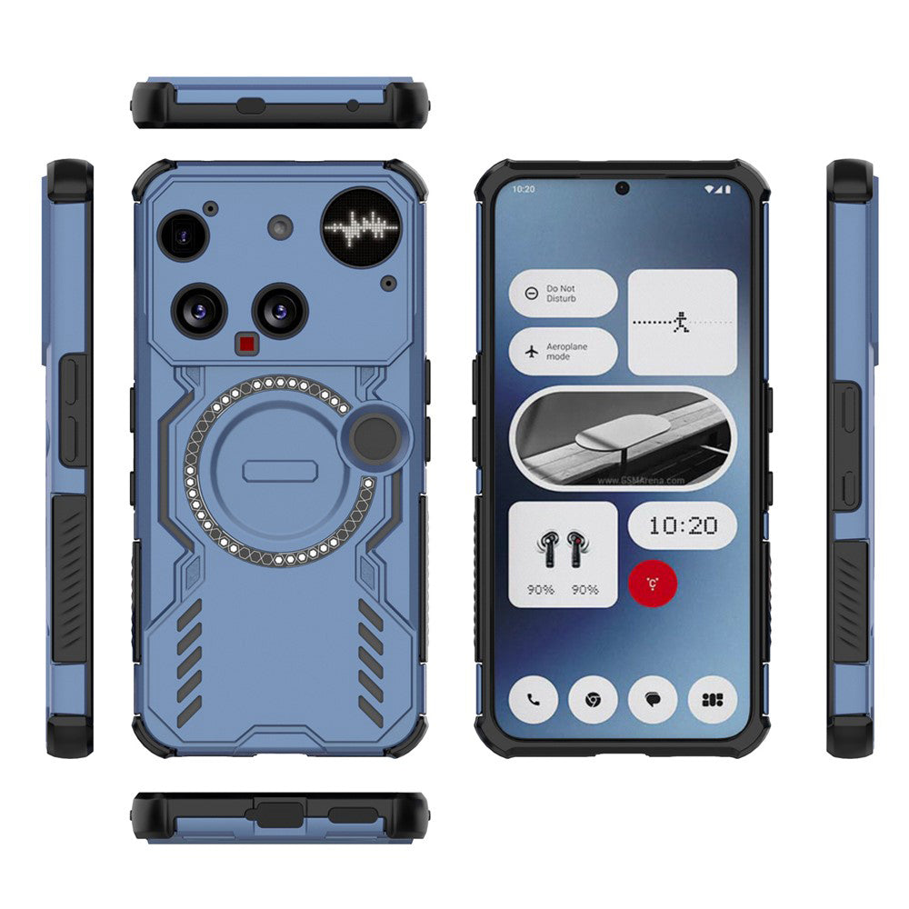 Capa MagSafe para Nothing Phone (3), Techsuit, ArmorMag, Azul