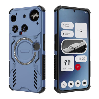 Capa MagSafe para Nothing Phone (3), Techsuit, ArmorMag, Azul