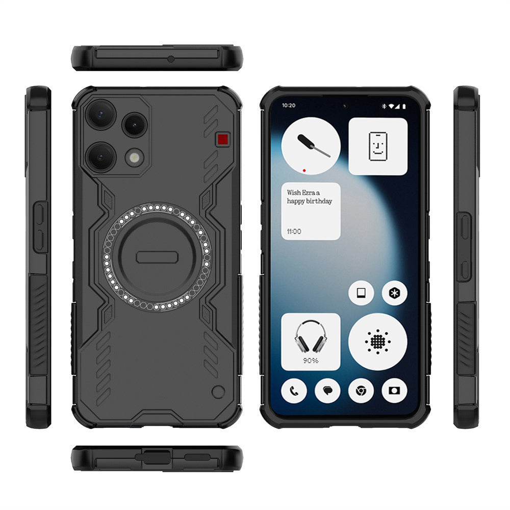 Case for Nothing Phone (3a) Lite, Techsuit, ArmorMag, Black