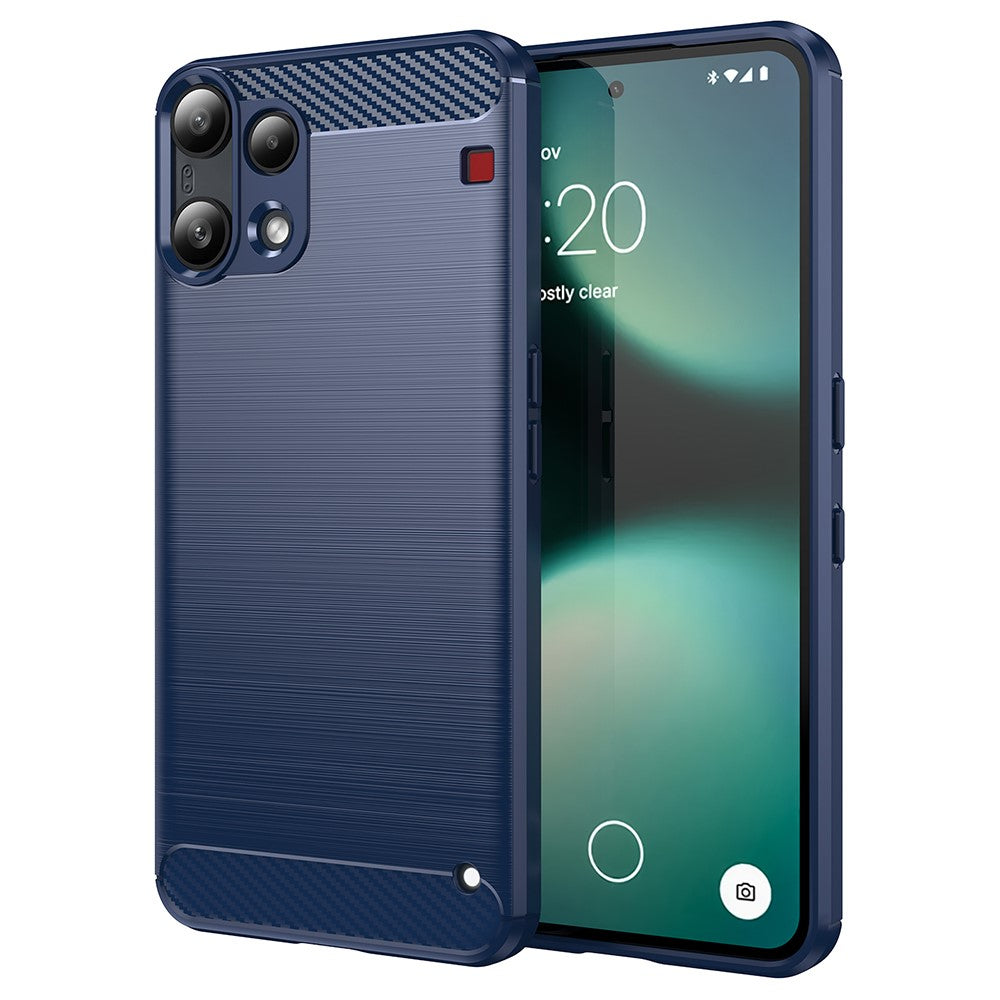 Capa para Nothing Phone (3a) Lite, Techsuit, Carbono, Azul
