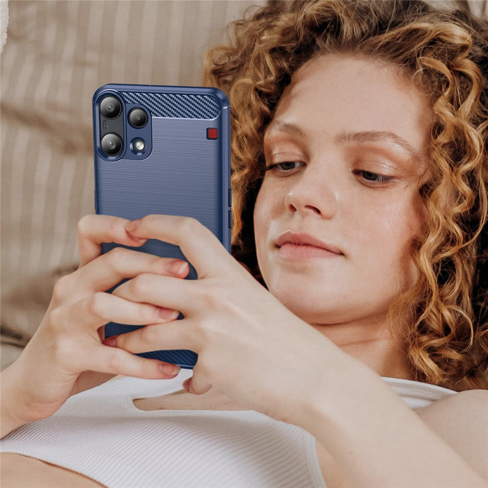 Capa para Nothing Phone (3a) Lite, Techsuit, Carbono, Azul