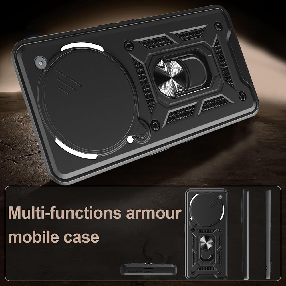 Capa para Nothing Phone (3a) Pro, Techsuit, CamShield, Preta