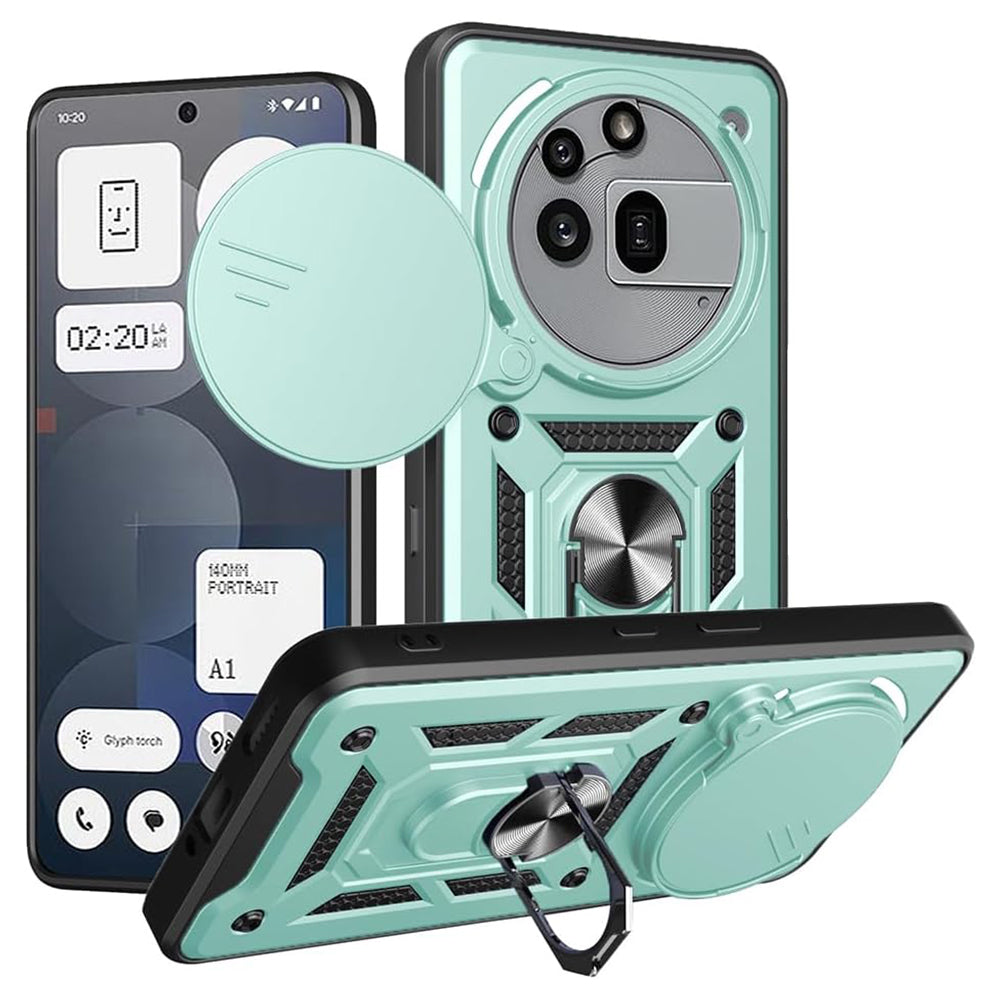 Capa para Nothing Phone (3a) Pro, Techsuit, CamShield, Verde