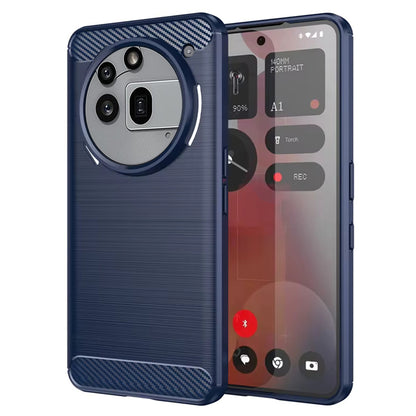 Capa para Nothing Phone (3a) Pro, Techsuit, Carbono, Azul