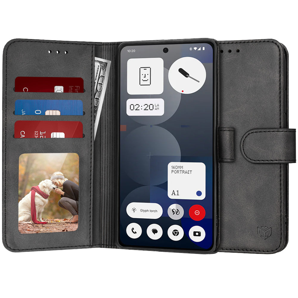 Capa para Nothing Phone (3a) Pro, Techsuit, Diary Book, Preta