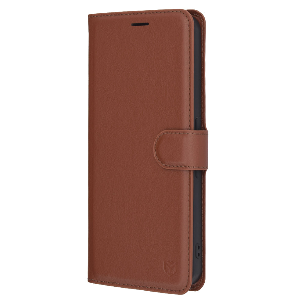 Capa para Nothing Phone (3a) Pro, Techsuit, Leather Folio, Castanha