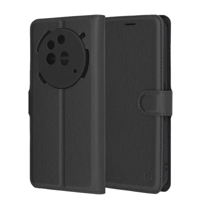 Capa para Nothing Phone (3a) Pro, Techsuit, Leather Folio, Preta