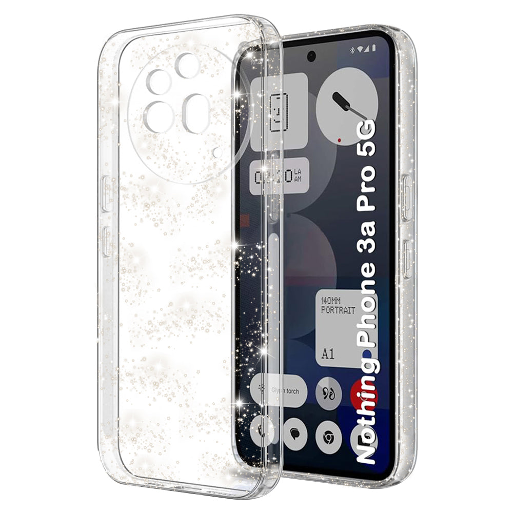 Capa para Nothing Phone (3a) Pro, Techsuit, SparkleSkin, Transparente
