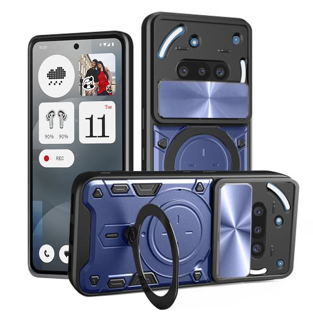 Capa para Nothing Phone (3a), Techsuit, CamGuard Pro, Azul