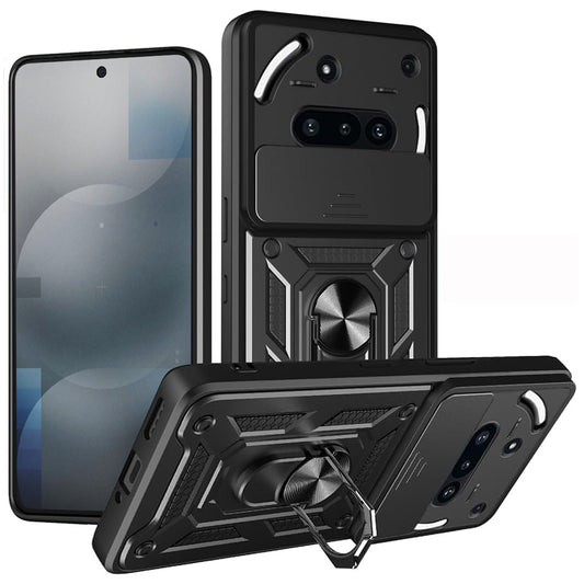 Capa para Nothing Phone (3a), Techsuit, CamShield, Preta