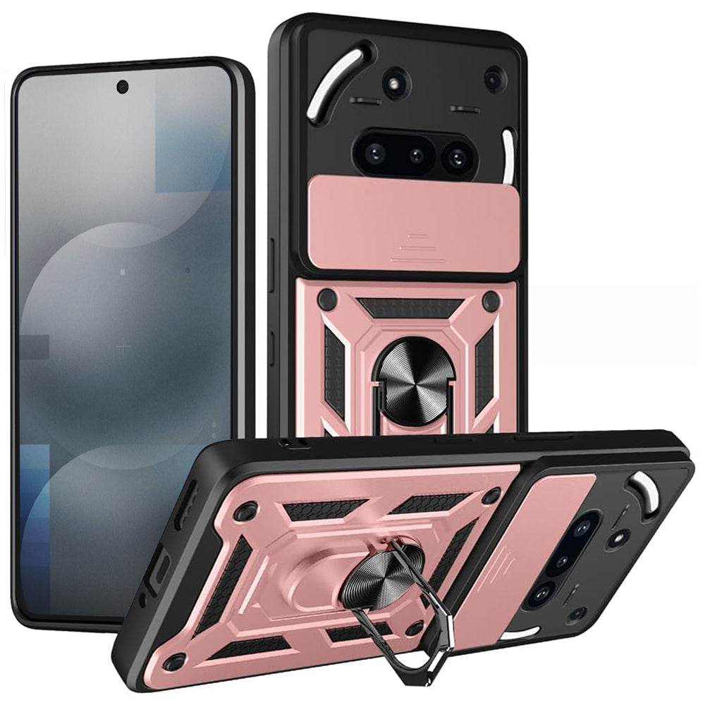 Capa para Nothing Phone (3a), Techsuit, CamShield, Rosa