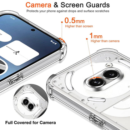Case for Nothing Phone (3a), Techsuit, Shockproof Clear, Transparent