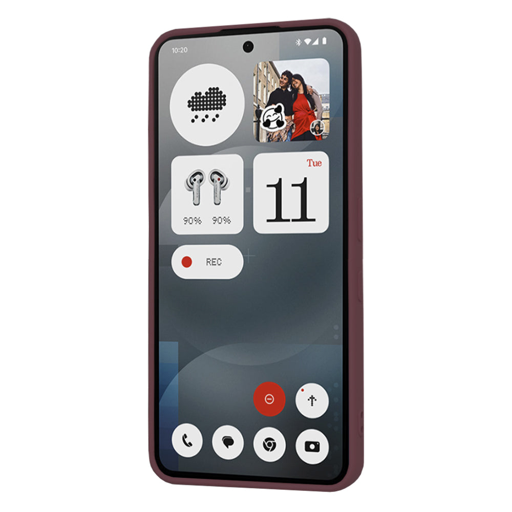 Capa para Nothing Phone (3a), Techsuit, SoftFlex, Vinho