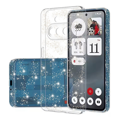 Capa para Nothing Phone (3a), Techsuit, SparkleSkin, Transparente
