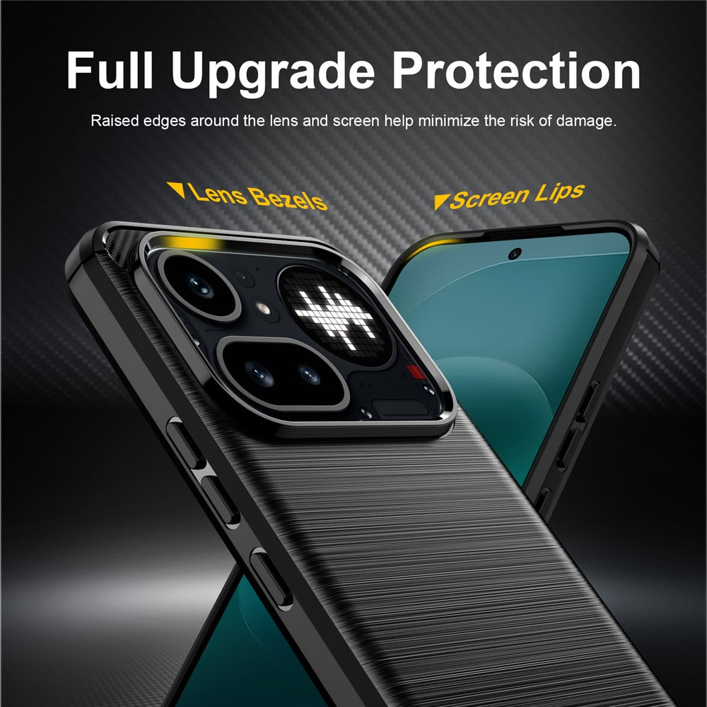 Capa para Nothing Phone (4a) Pro, Techsuit, Carbono, Preta