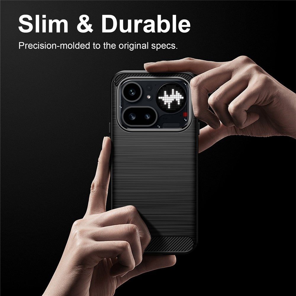 Capa para Nothing Phone (4a) Pro, Techsuit, Carbono, Preta