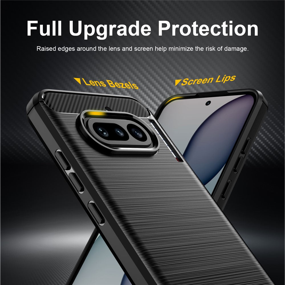 Capa para Nothing Phone (4a), Techsuit, Carbono, Preta