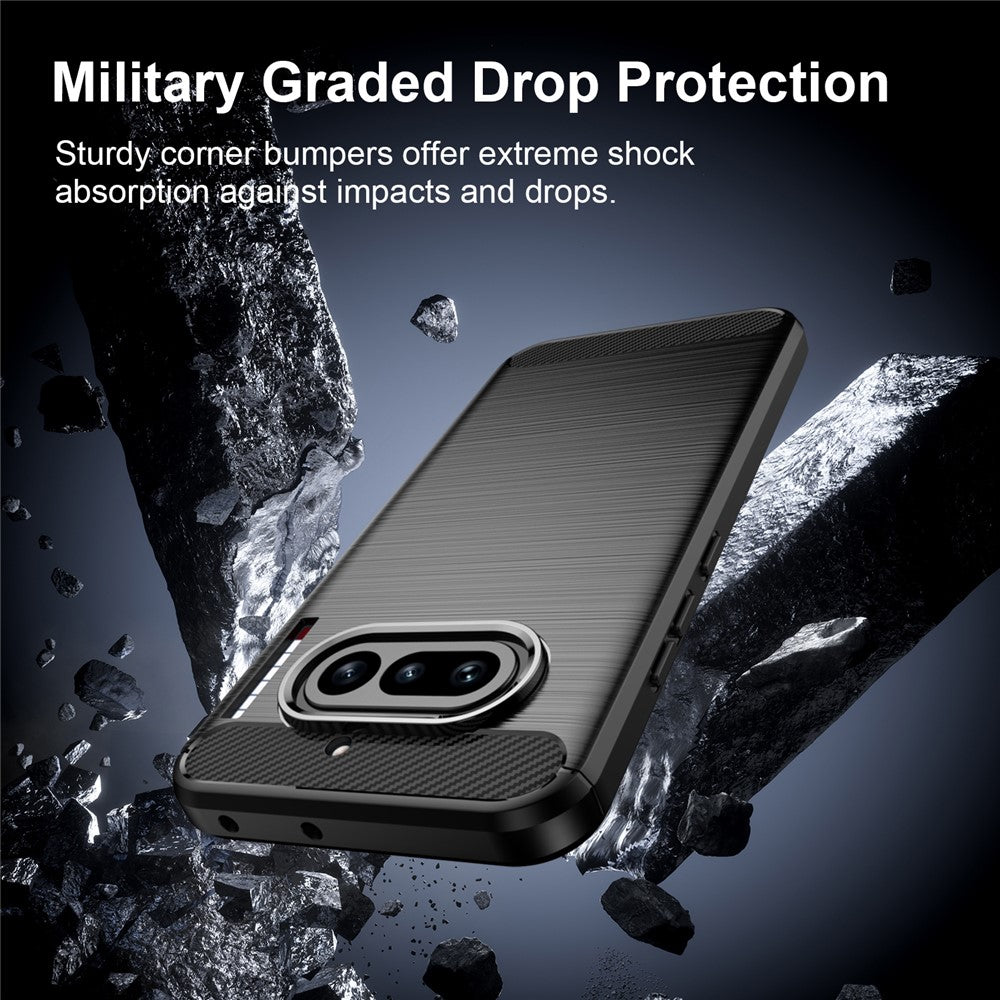 Capa para Nothing Phone (4a), Techsuit, Carbono, Preta