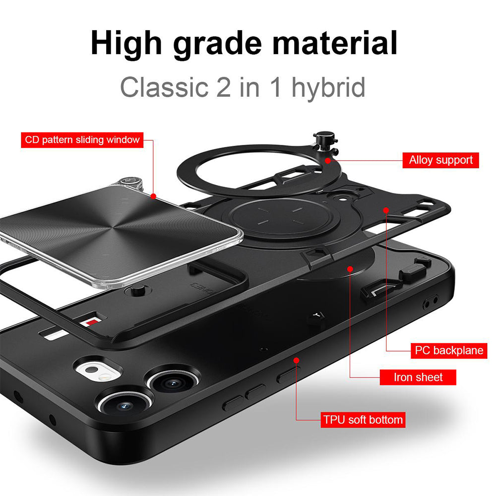 Capa para Nothing Phone (4b), Techsuit, CamGuard Pro, Preta
