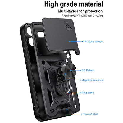 Capa para Nothing Phone (4b), Techsuit, CamShield, Preta
