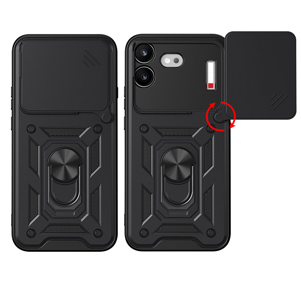 Capa para Nothing Phone (4b), Techsuit, CamShield, Preta