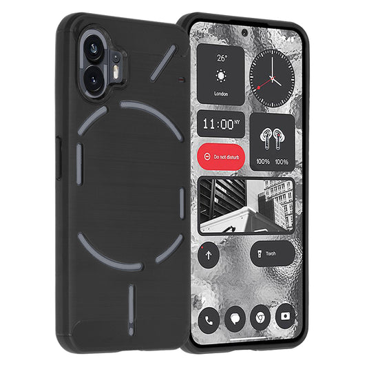 Capa para Nothing Phone (2), Techsuit, Carbono, Preta