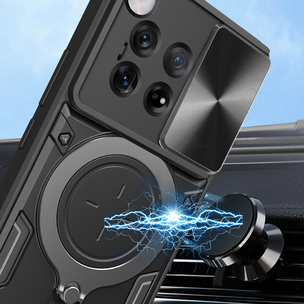 Capa para OnePlus 12, Techsuit, CamGuard Pro, Preta
