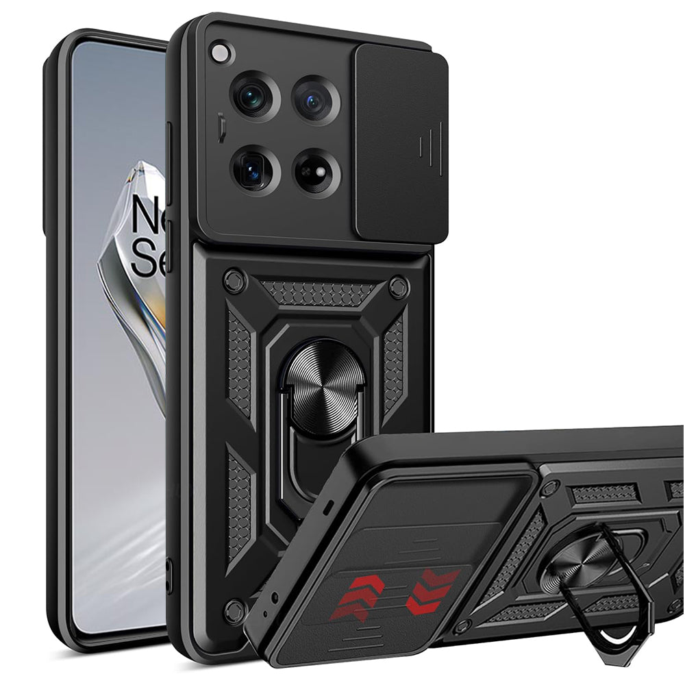 Capa para OnePlus 12, Techsuit, CamShield, Preta