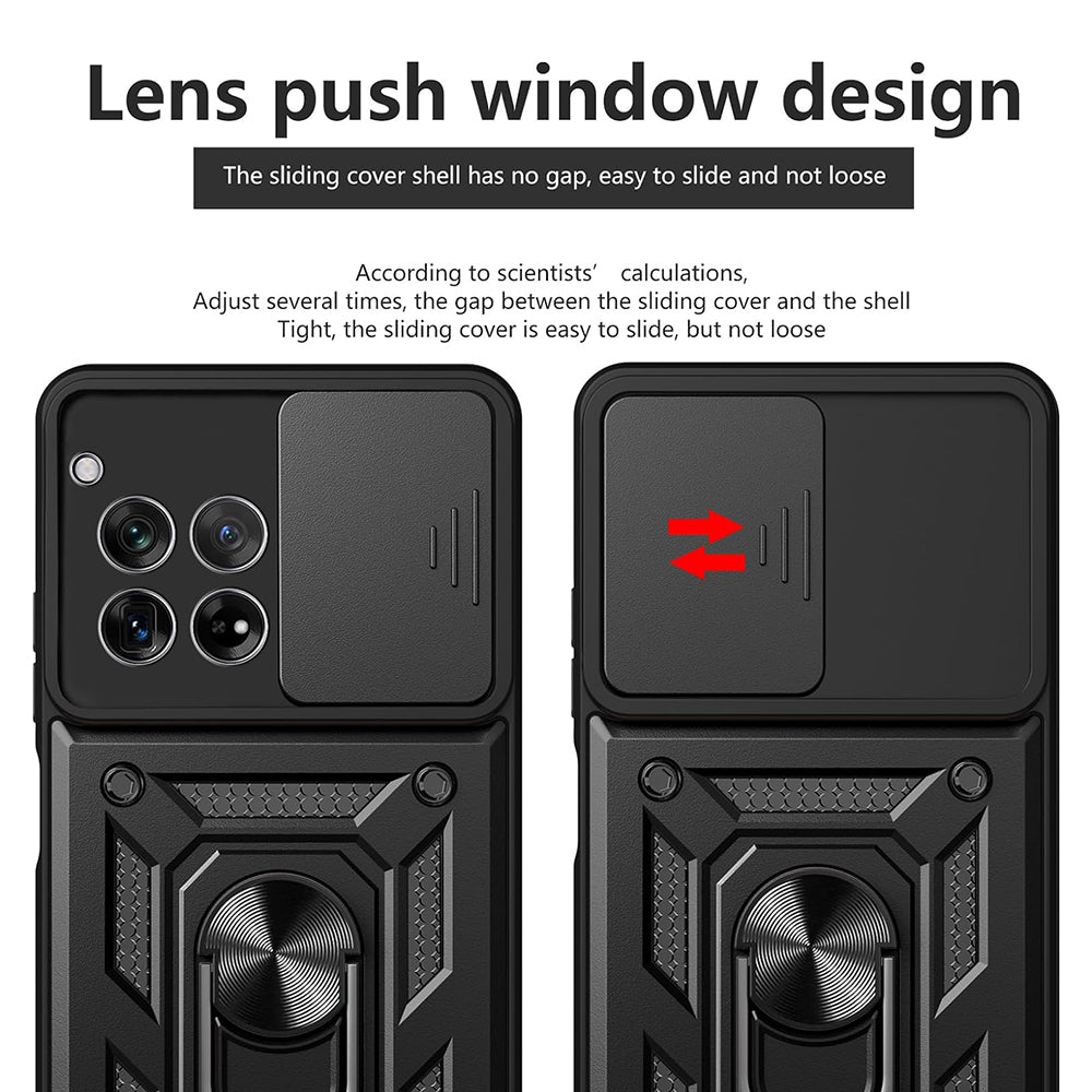 Capa para OnePlus 12, Techsuit, CamShield, Preta
