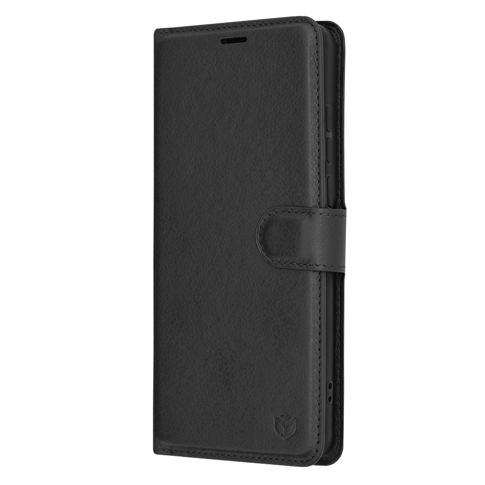 Capa para OnePlus 12, Techsuit, Leather Folio, Preta