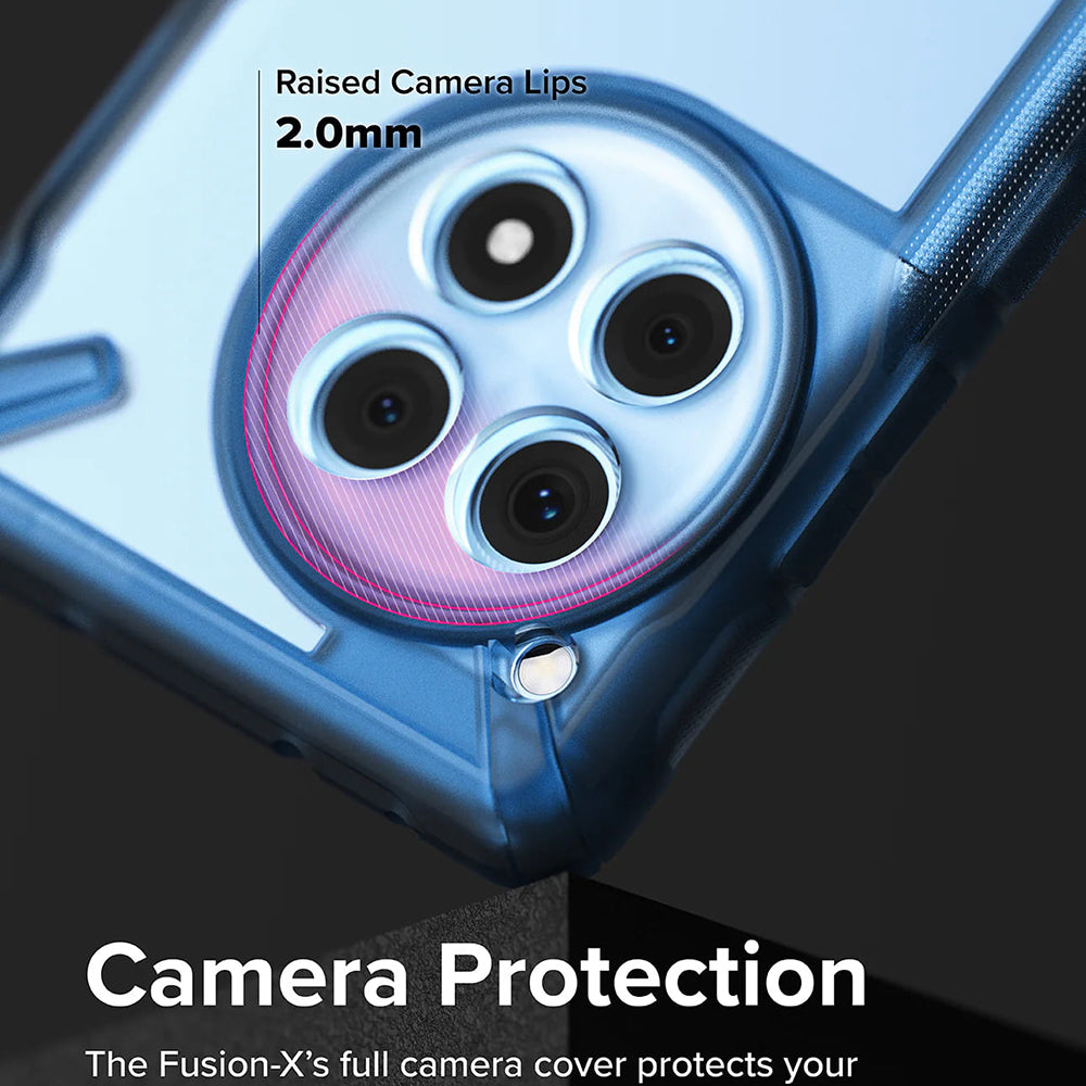 Capa para OnePlus 12R, Ringke, Fusion X, Azul