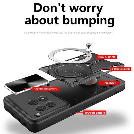 Case for OnePlus 12R, Techsuit, CamGuard Pro, Rose Gold