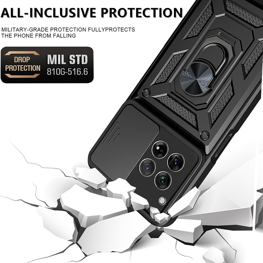 Capa para OnePlus 12R, Techsuit, CamShield, Preta