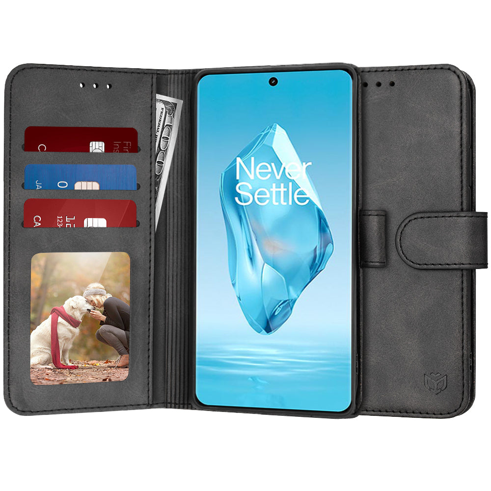 Capa para OnePlus 12R, Techsuit, Diary Book, Preta