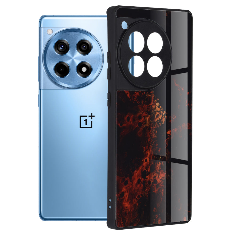 Capa para OnePlus 12R, Techsuit, Glaze, Vermelha