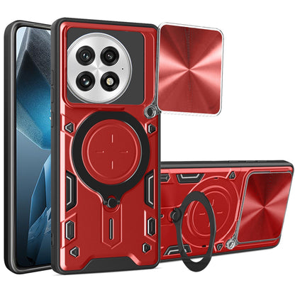 Capa para OnePlus 13, Techsuit, CamGuard Pro, Vermelha